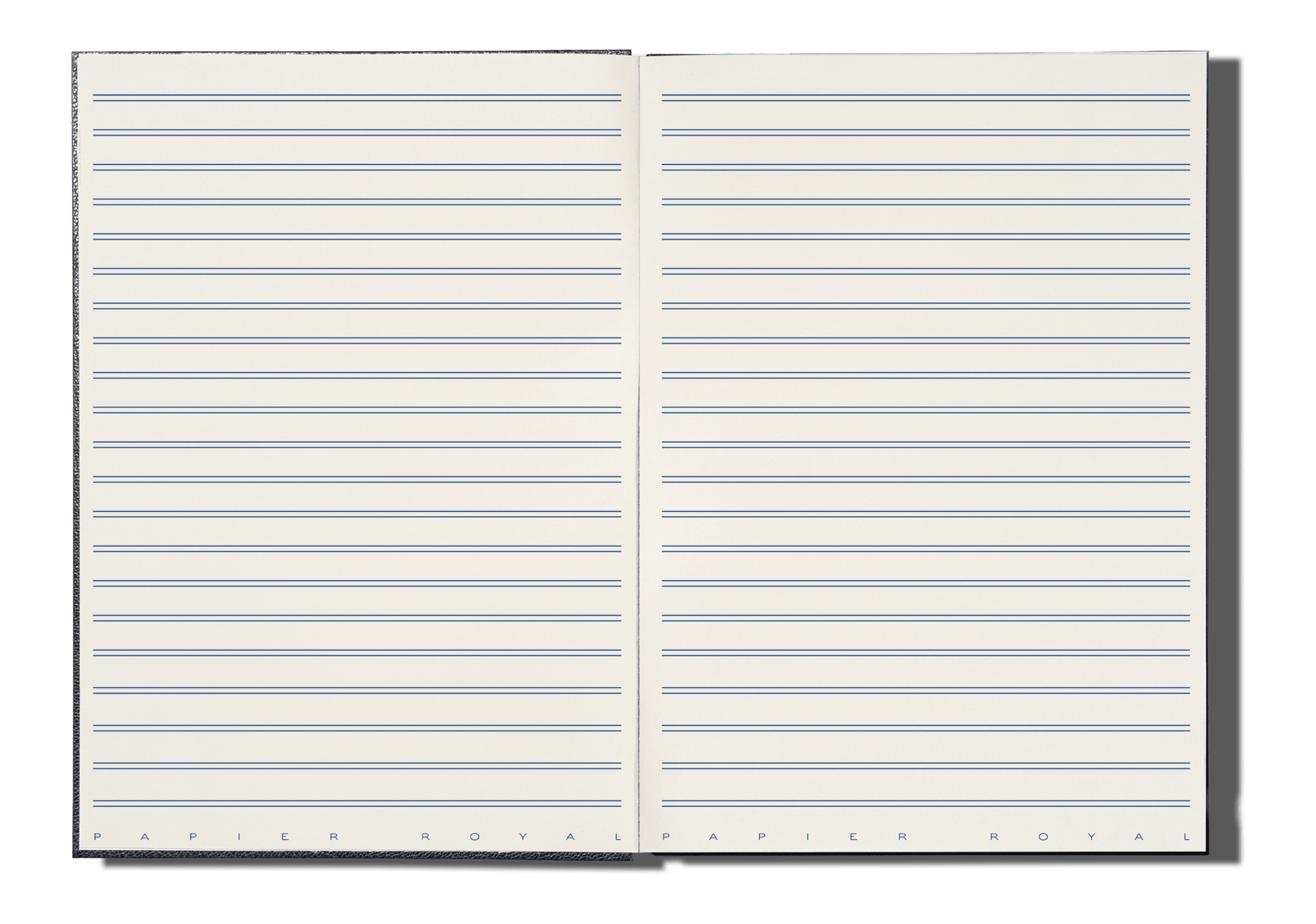 Papier Royal - Royal Notebook A5 Dark Blue Leather - Papier Royal