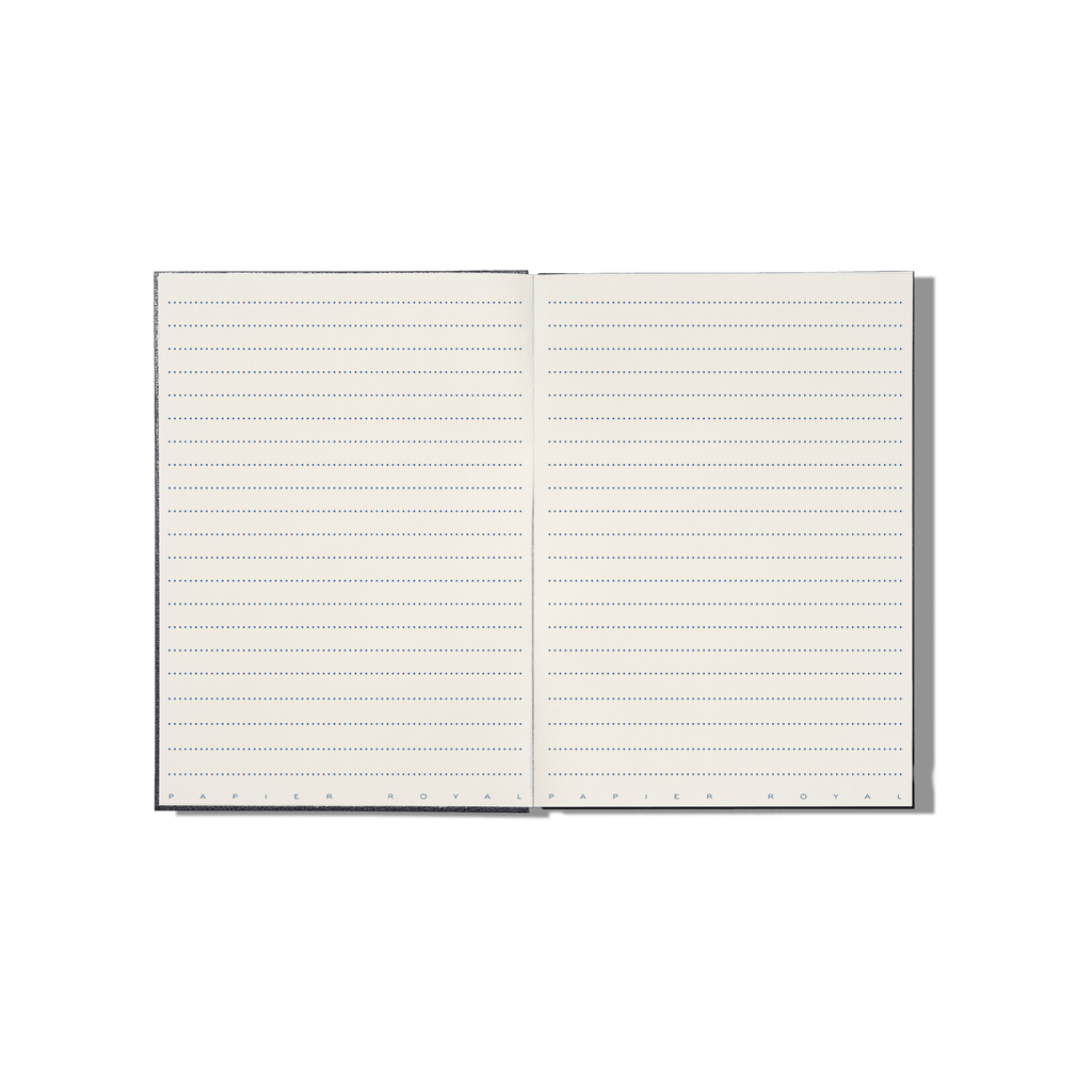 Papier Royal - Royal Notebook A5 Dark Blue Leather - Papier Royal