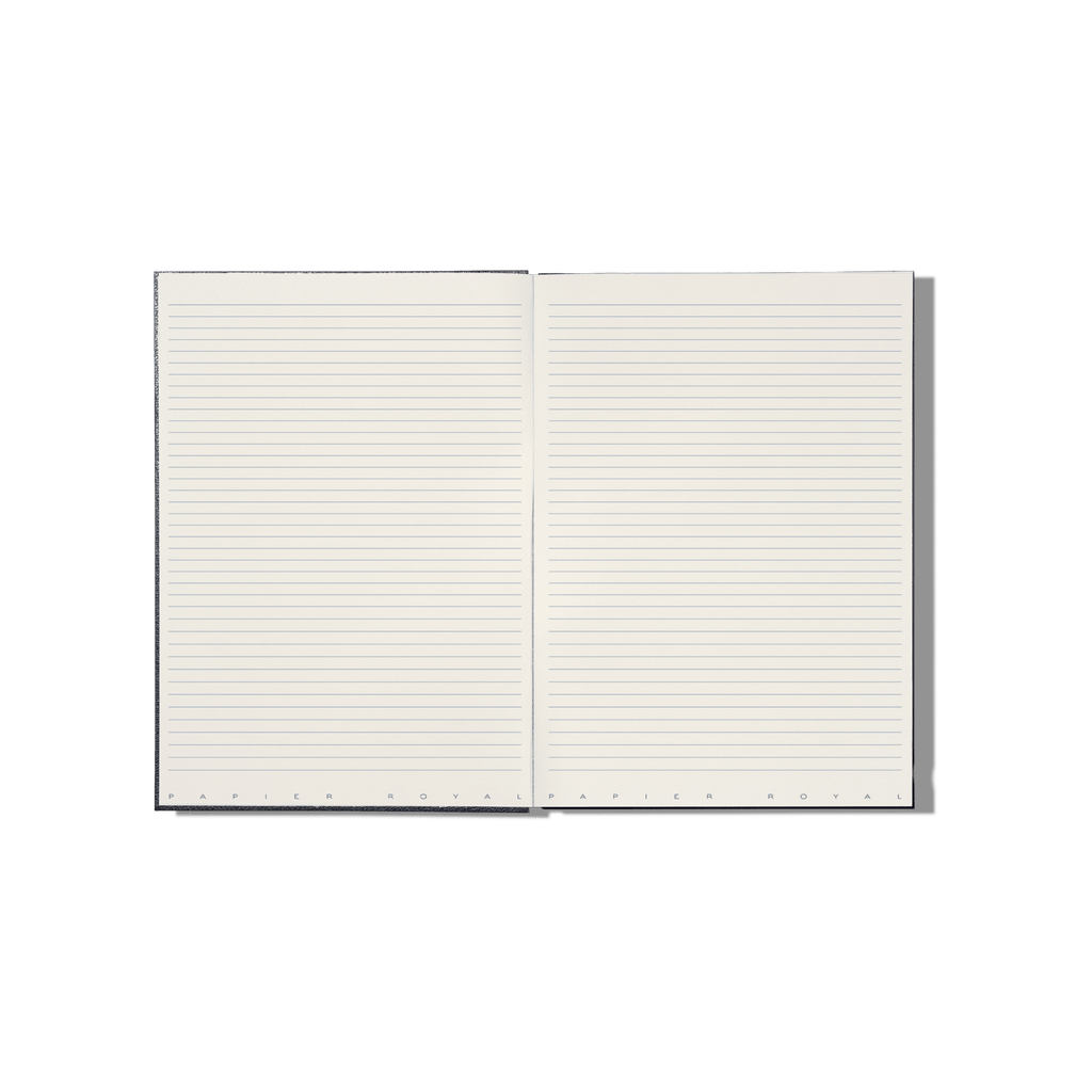 Papier Royal - Royal Notebook A5 Dark Blue Leather - Papier Royal