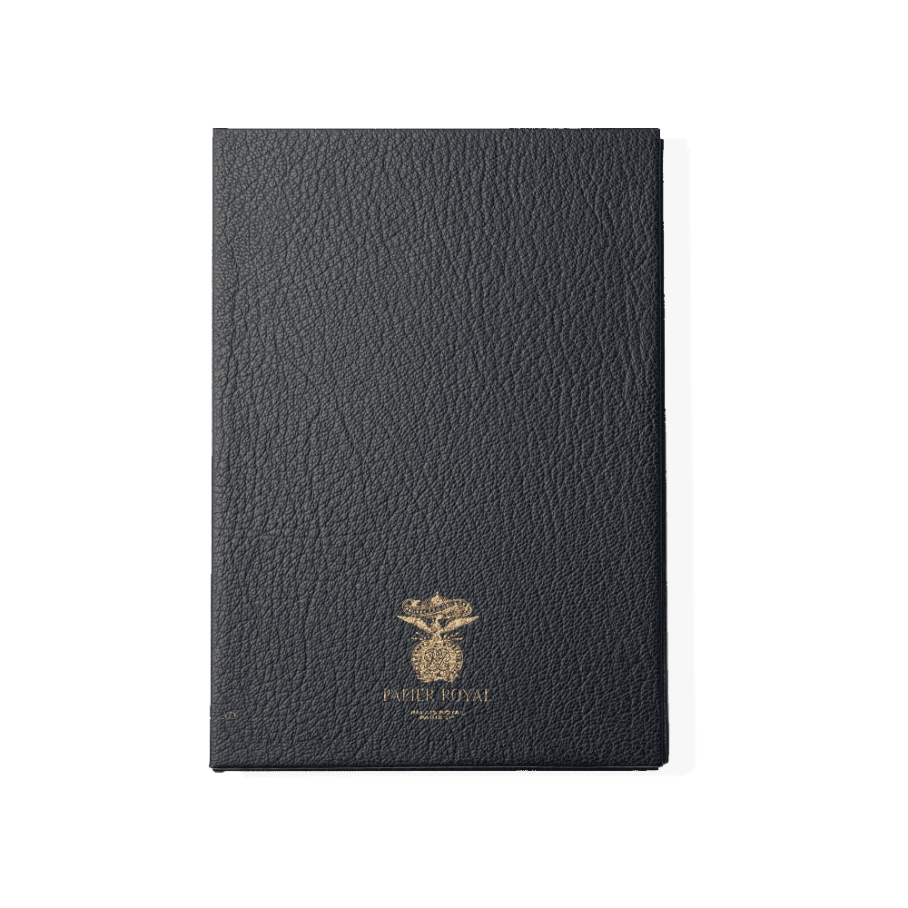 Papier Royal - Royal Notebook A5 Dark Blue Leather - Papier Royal