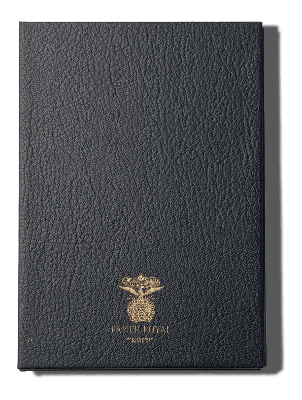 Papier Royal - Royal Notebook A5 Dark Blue Leather - Papier Royal