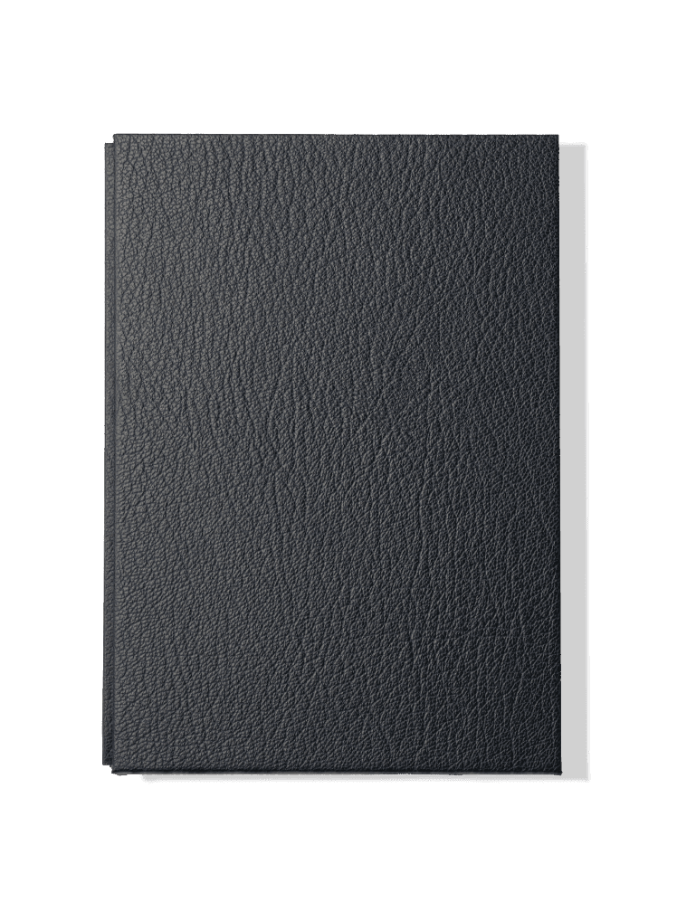 Papier Royal - Royal Notebook A5 Dark Blue Leather - Papier Royal