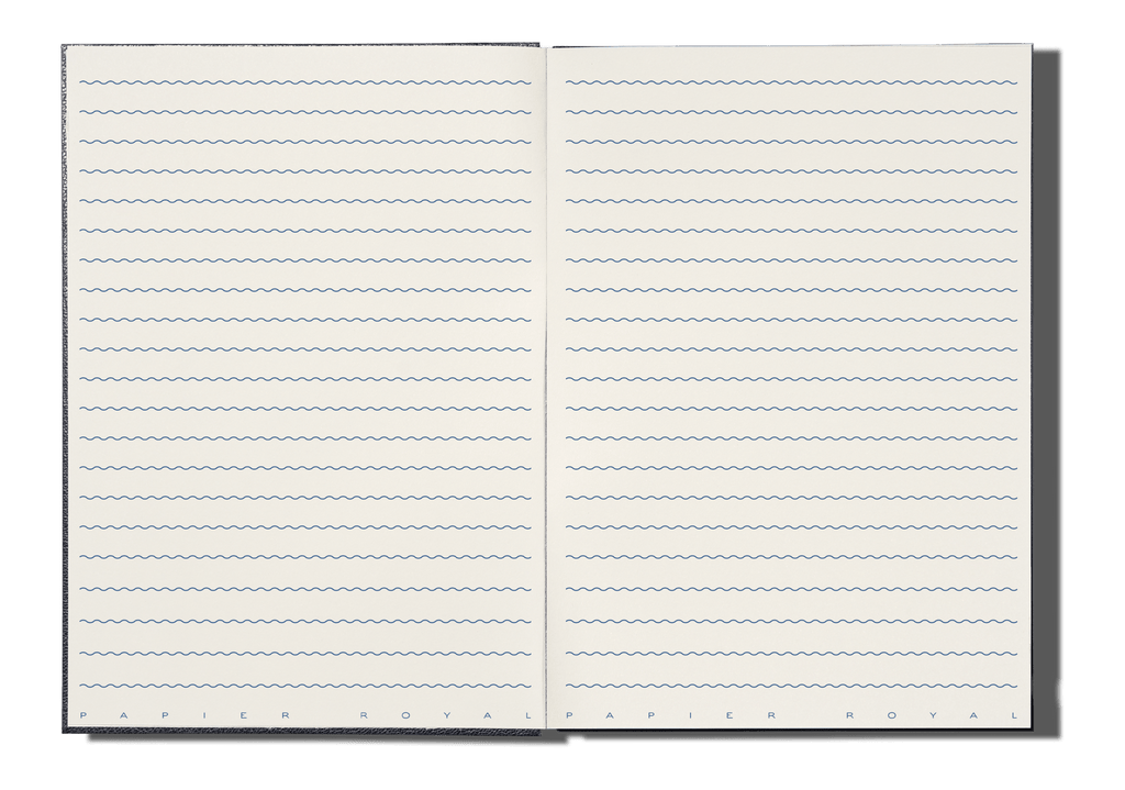 Papier Royal - Royal Notebook A5 Dark Blue Leather - Papier Royal