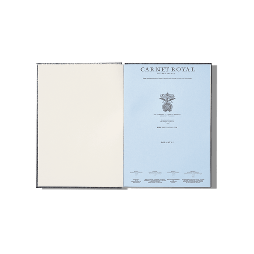 Papier Royal - Royal Notebook A5 Dark Blue Leather - Papier Royal