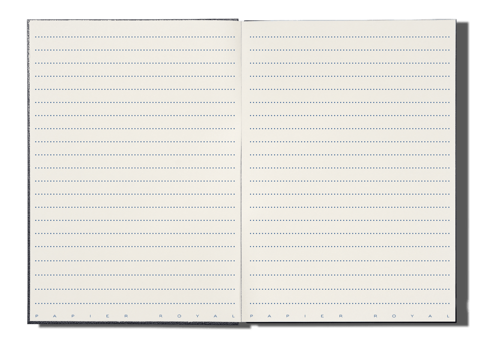 Papier Royal - Royal Notebook A5 Dark Blue Leather - Papier Royal