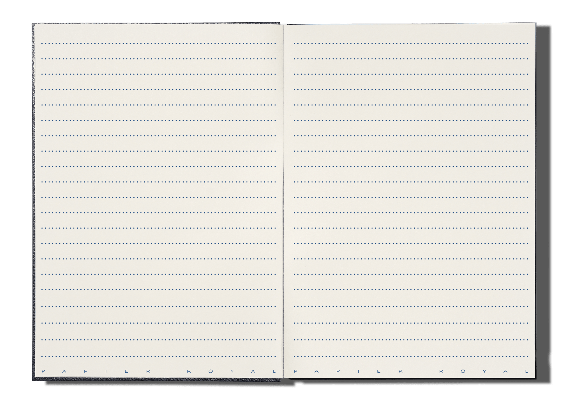 Papier Royal - Royal Notebook A5 Dark Blue Leather - Papier Royal