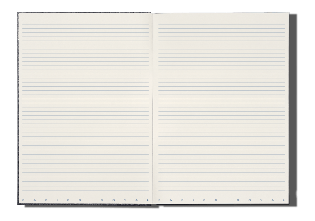 Papier Royal - Royal Notebook A5 Dark Blue Leather - Papier Royal
