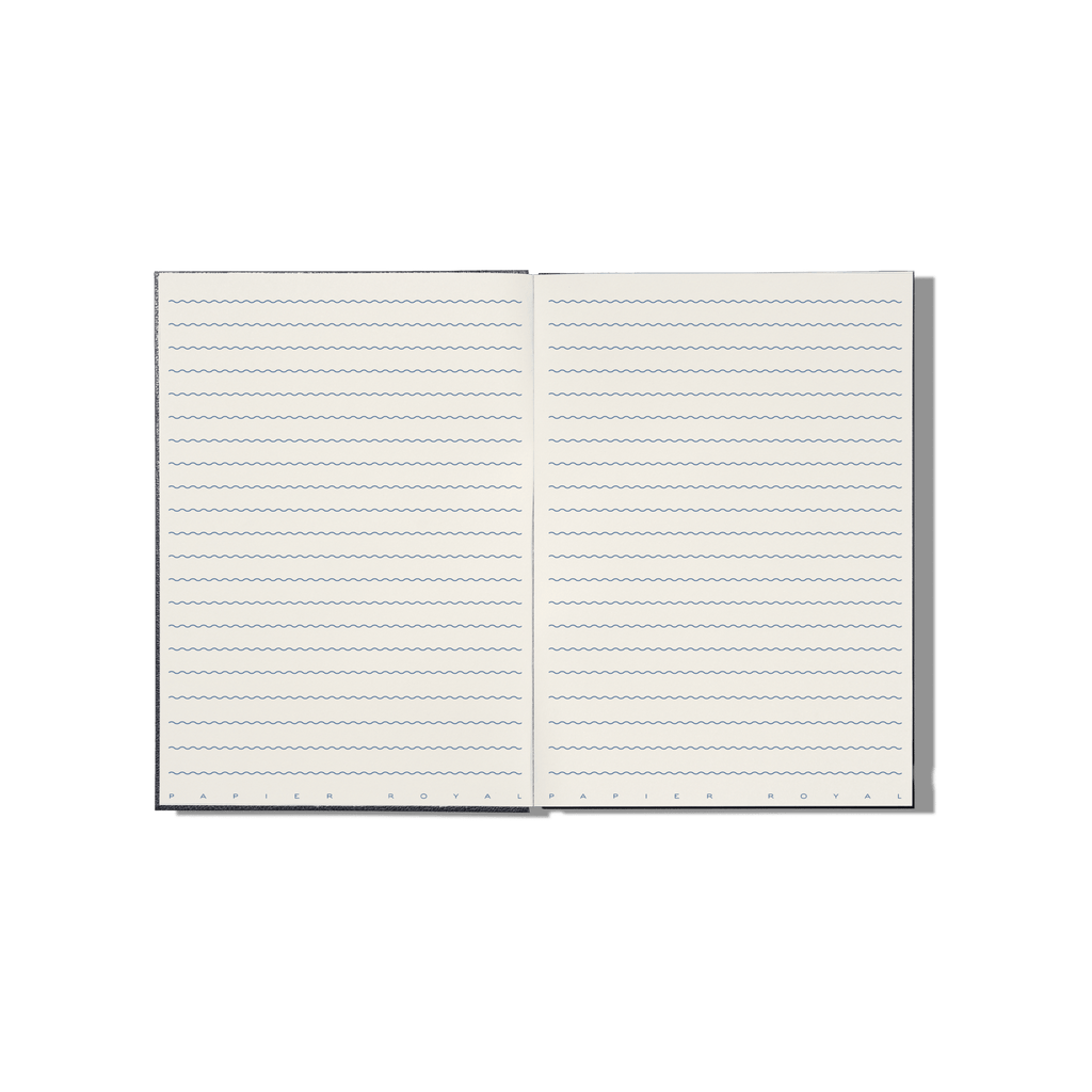 Papier Royal - Royal Notebook A5 Dark Blue Leather - Papier Royal