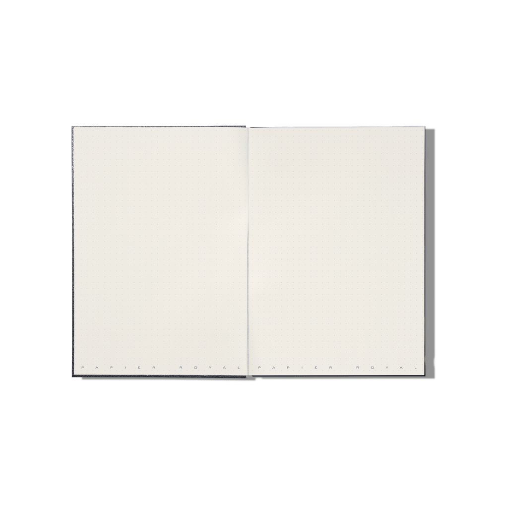Papier Royal - Royal Notebook A5 Dark Blue Leather - Papier Royal