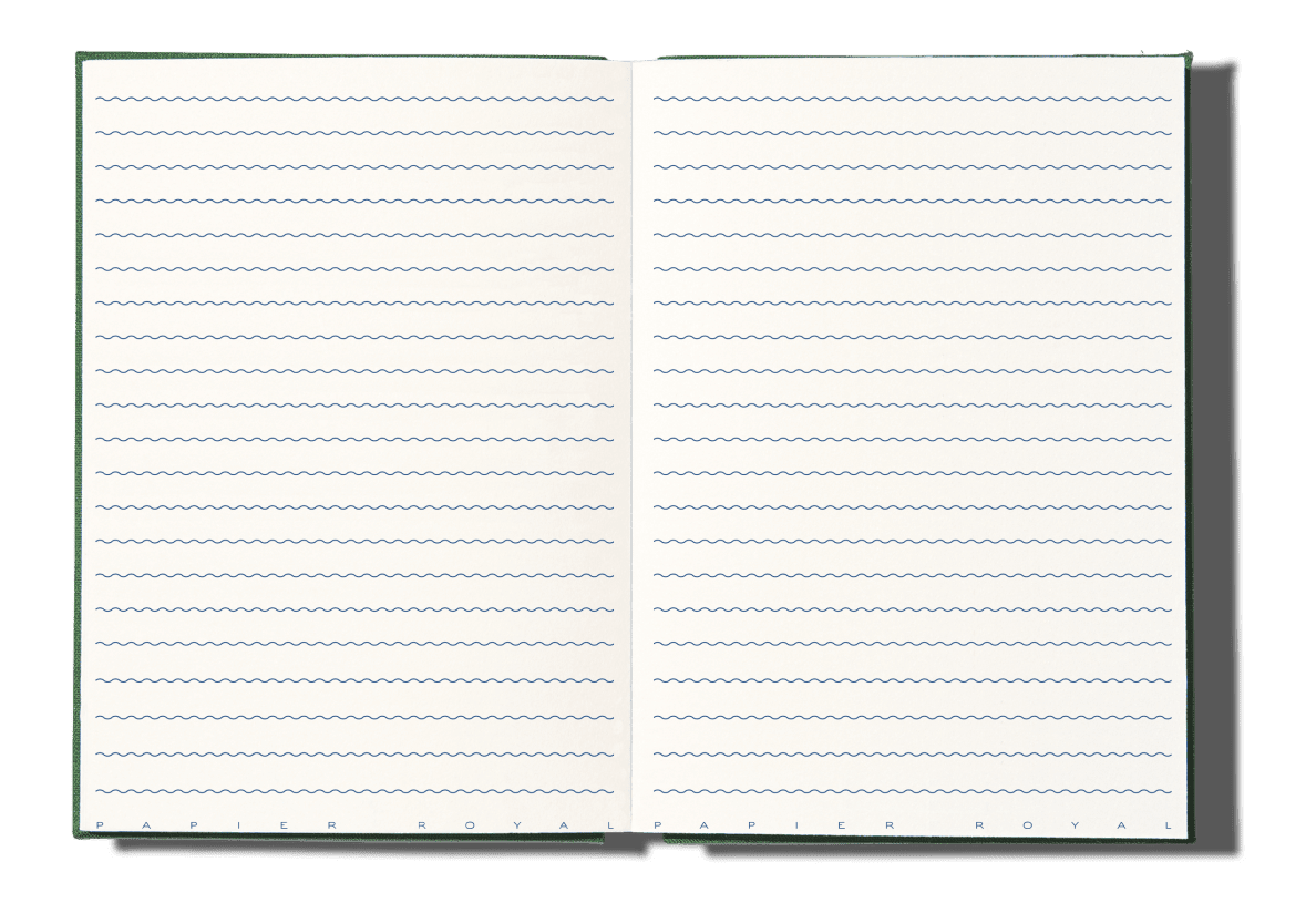 Papier Royal - Royal Notebook A5 Dark Green Canvas - Papier Royal