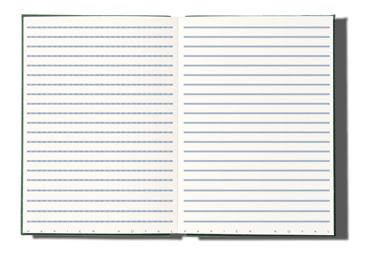 Papier Royal - Royal Notebook A5 Dark Green Canvas - Papier Royal