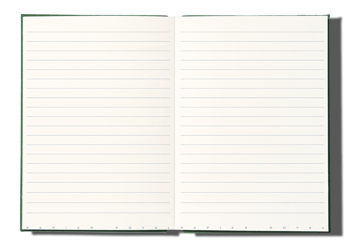 Papier Royal - Royal Notebook A5 Dark Green Canvas - Papier Royal