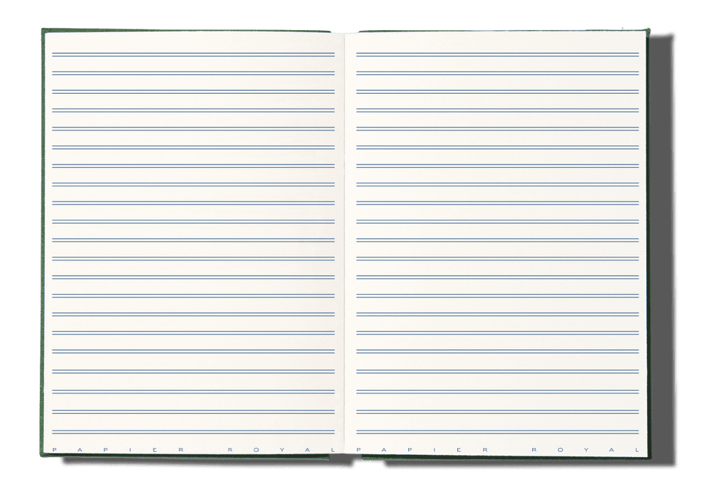 Papier Royal - Royal Notebook A5 Dark Green Canvas - Papier Royal