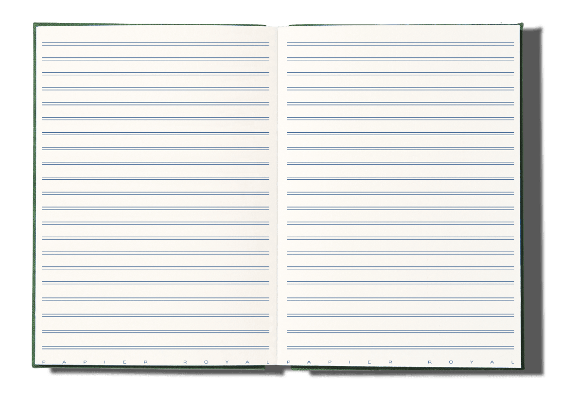 Papier Royal - Royal Notebook A5 Dark Green Canvas - Papier Royal