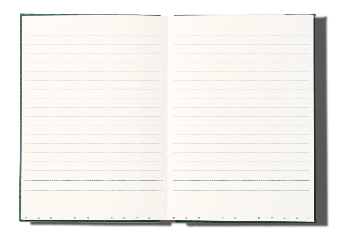Papier Royal - Royal Notebook A5 Dark Green Canvas - Papier Royal