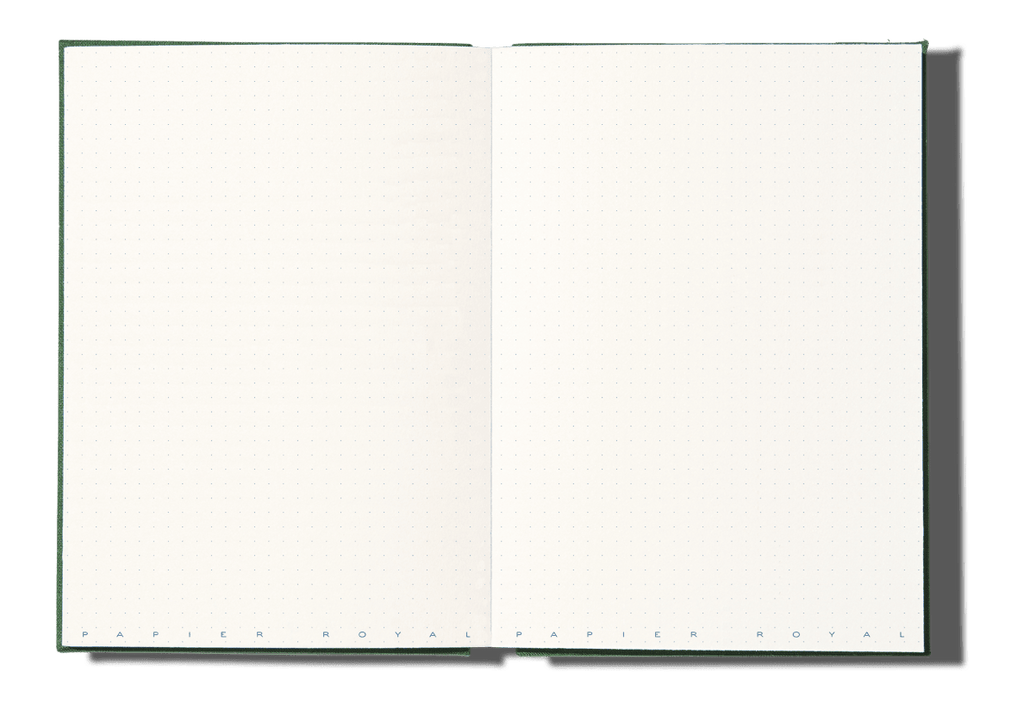 Papier Royal - Royal Notebook A5 Dark Green Canvas - Papier Royal