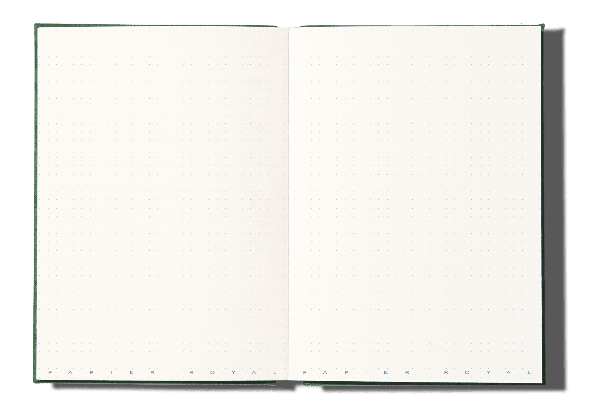 Papier Royal - Royal Notebook A5 Dark Green Canvas - Papier Royal