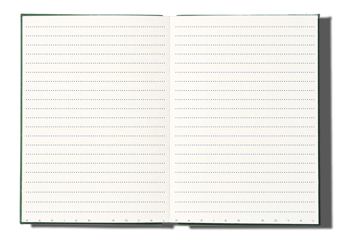 Papier Royal - Royal Notebook A5 Dark Green Canvas - Papier Royal