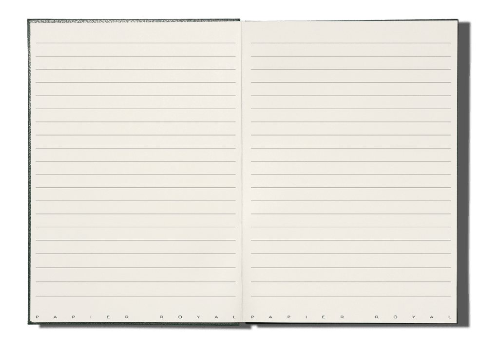 Papier Royal - Royal Notebook A5 Dark Green Leather - Papier Royal