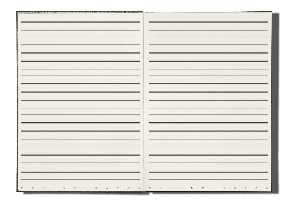Papier Royal - Royal Notebook A5 Dark Green Leather - Papier Royal