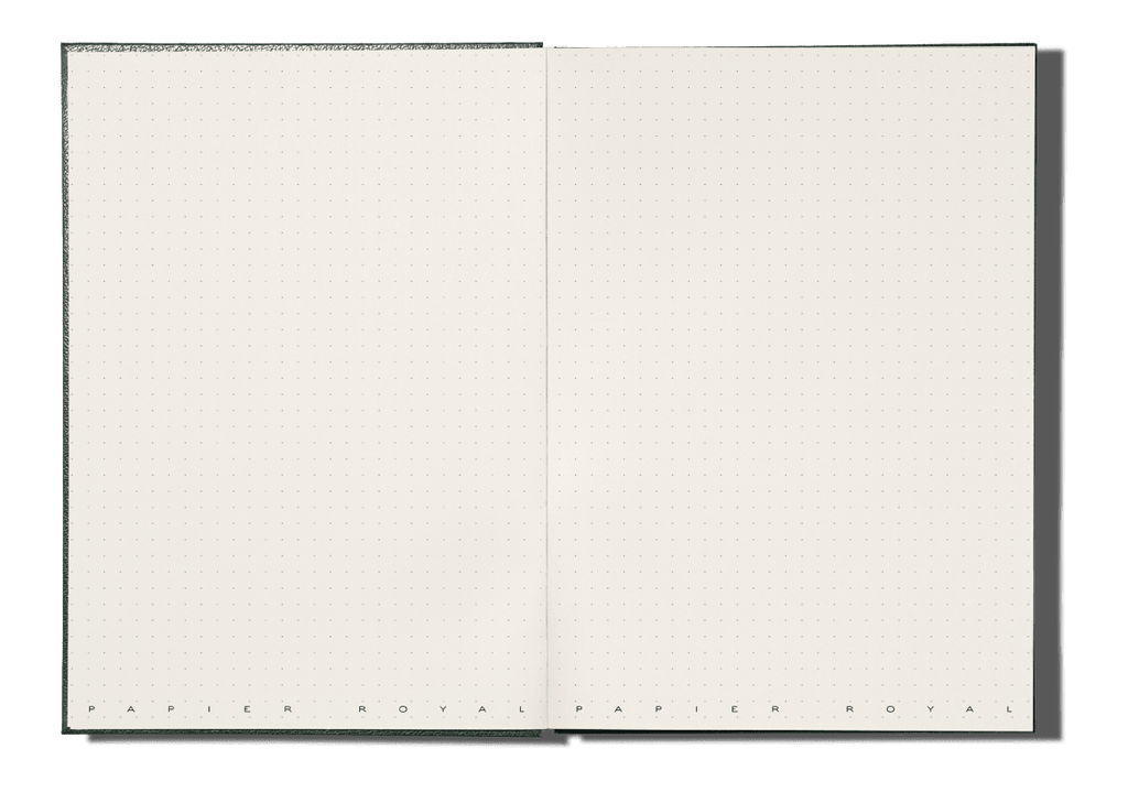 Papier Royal - Royal Notebook A5 Dark Green Leather - Papier Royal