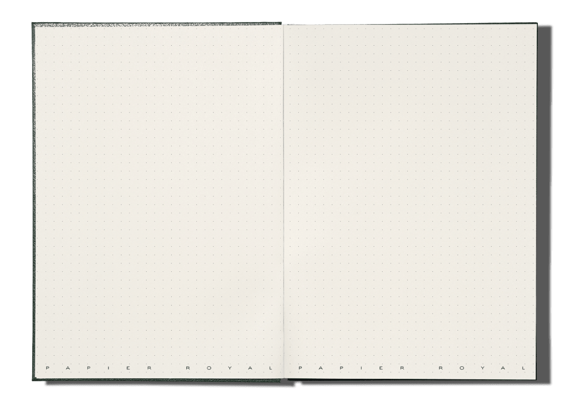 Papier Royal - Royal Notebook A5 Dark Green Leather - Papier Royal