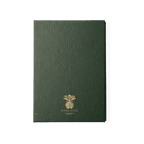 Papier Royal - Royal Notebook A5 Dark Green Leather - Papier Royal