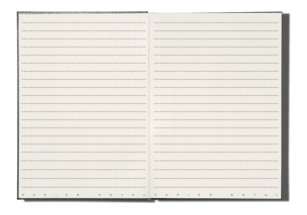 Papier Royal - Royal Notebook A5 Dark Green Leather - Papier Royal