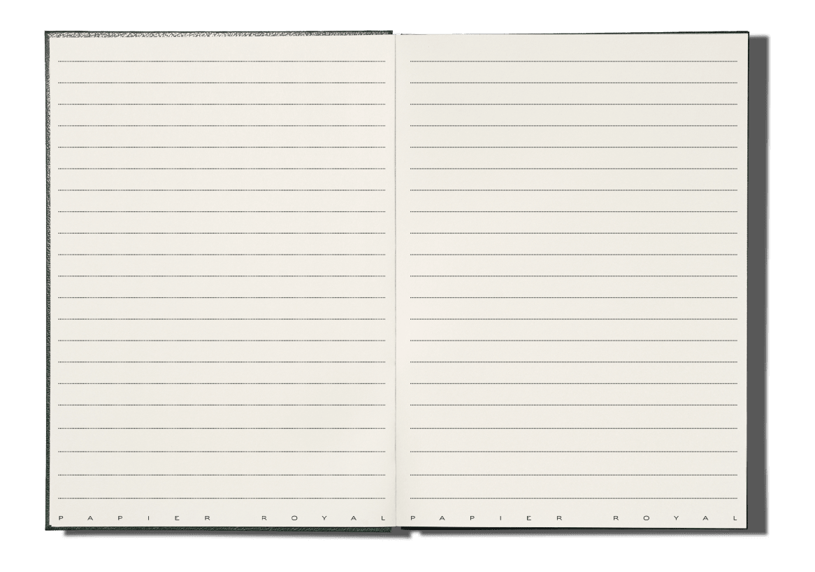 Papier Royal - Royal Notebook A5 Dark Green Leather - Papier Royal