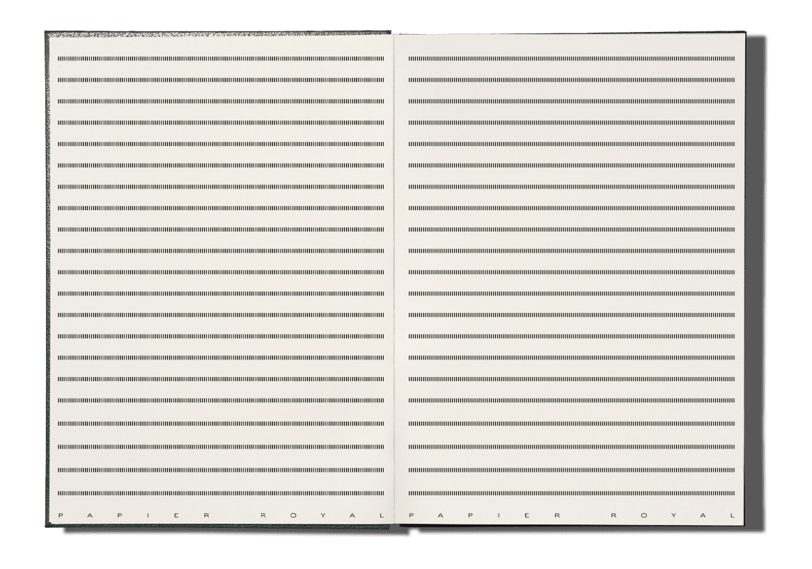 Papier Royal - Royal Notebook A5 Dark Green Leather - Papier Royal