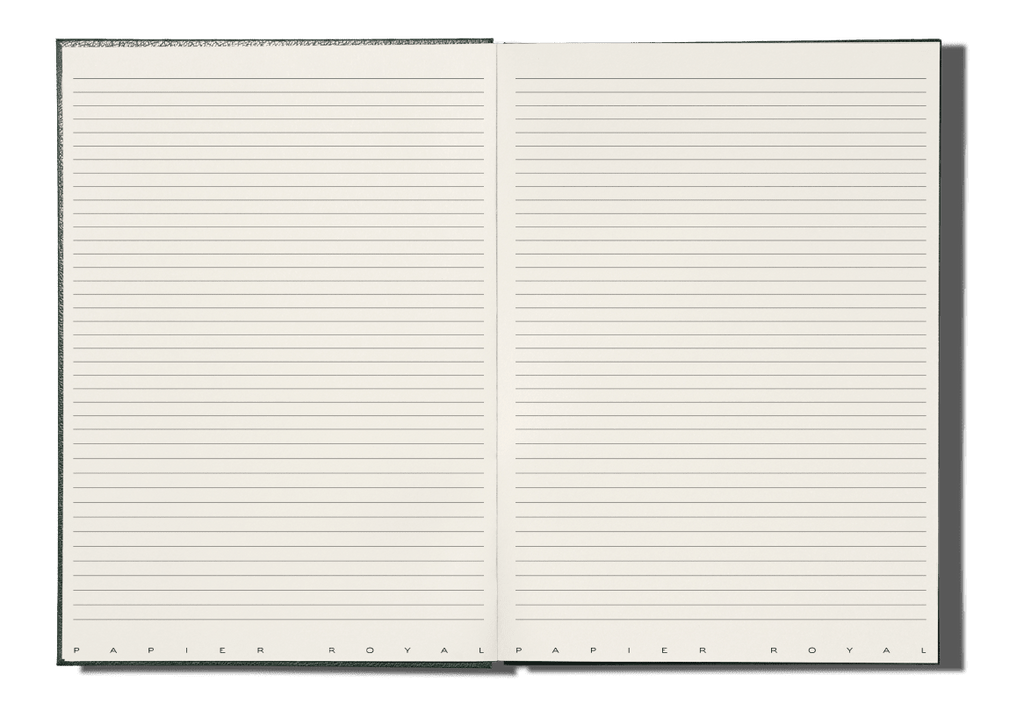 Papier Royal - Royal Notebook A5 Dark Green Leather - Papier Royal