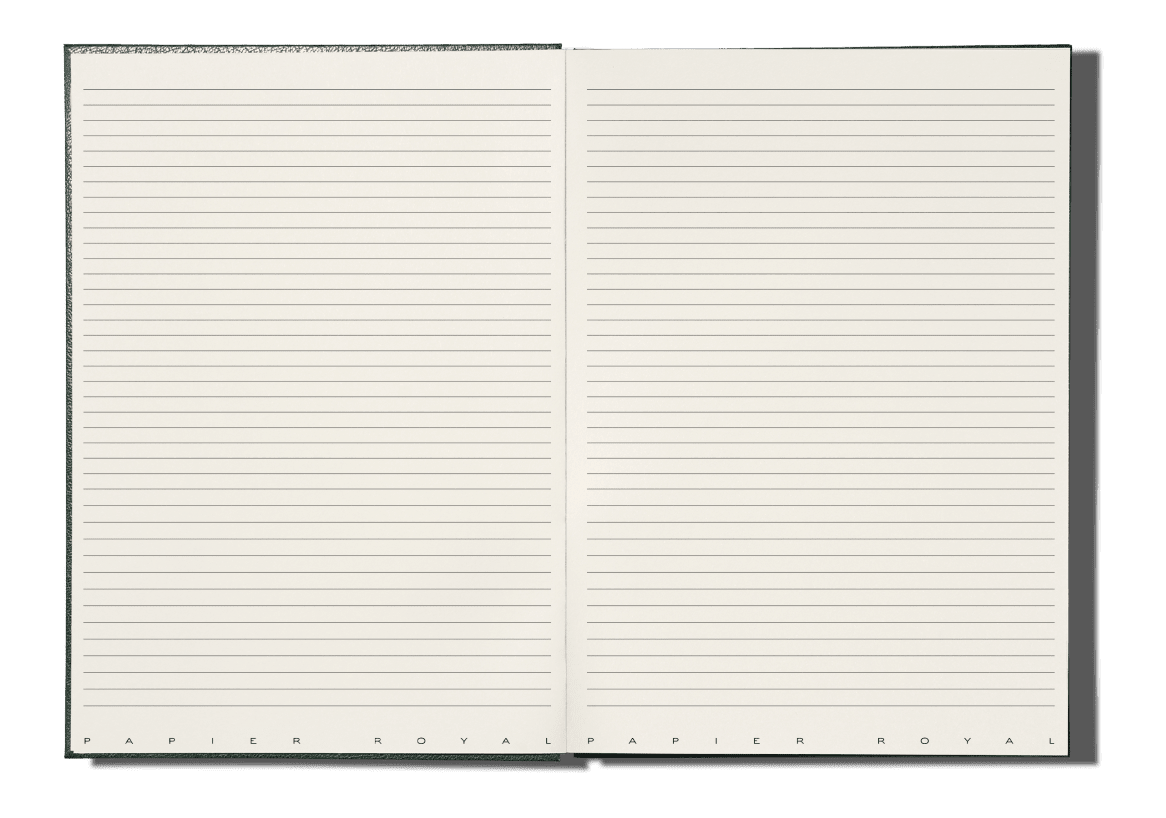 Papier Royal - Royal Notebook A5 Dark Green Leather - Papier Royal