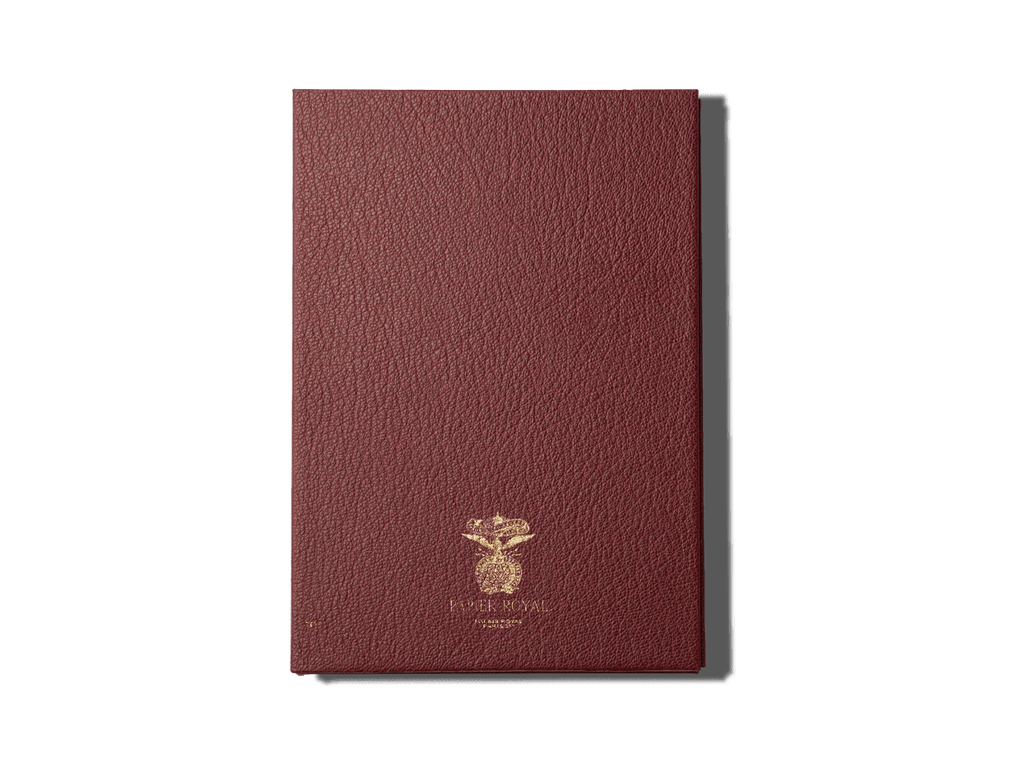 Papier Royal - Royal Notebook A5 Dark Red Leather - Papier Royal