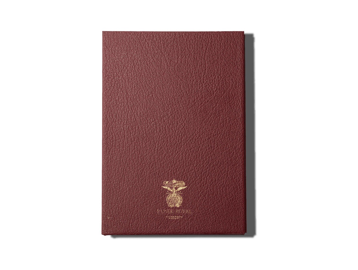 Papier Royal - Royal Notebook A5 Dark Red Leather - Papier Royal