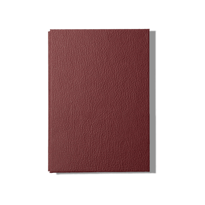 Papier Royal - Royal Notebook A5 Dark Red Leather - Papier Royal