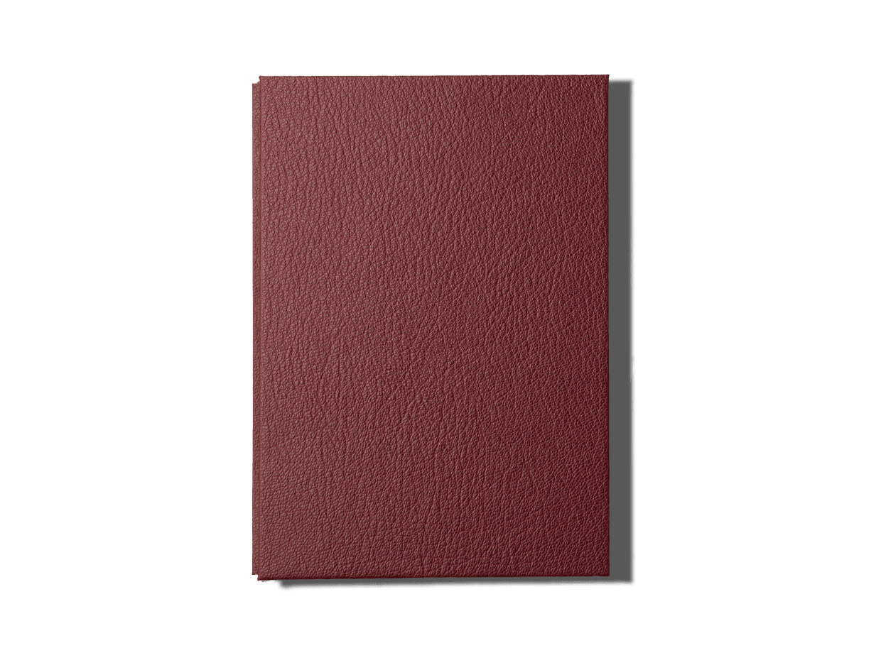 Papier Royal - Royal Notebook A5 Dark Red Leather - Papier Royal