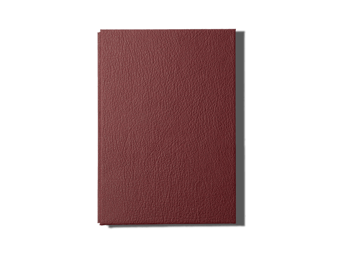 Papier Royal - Royal Notebook A5 Dark Red Leather - Papier Royal