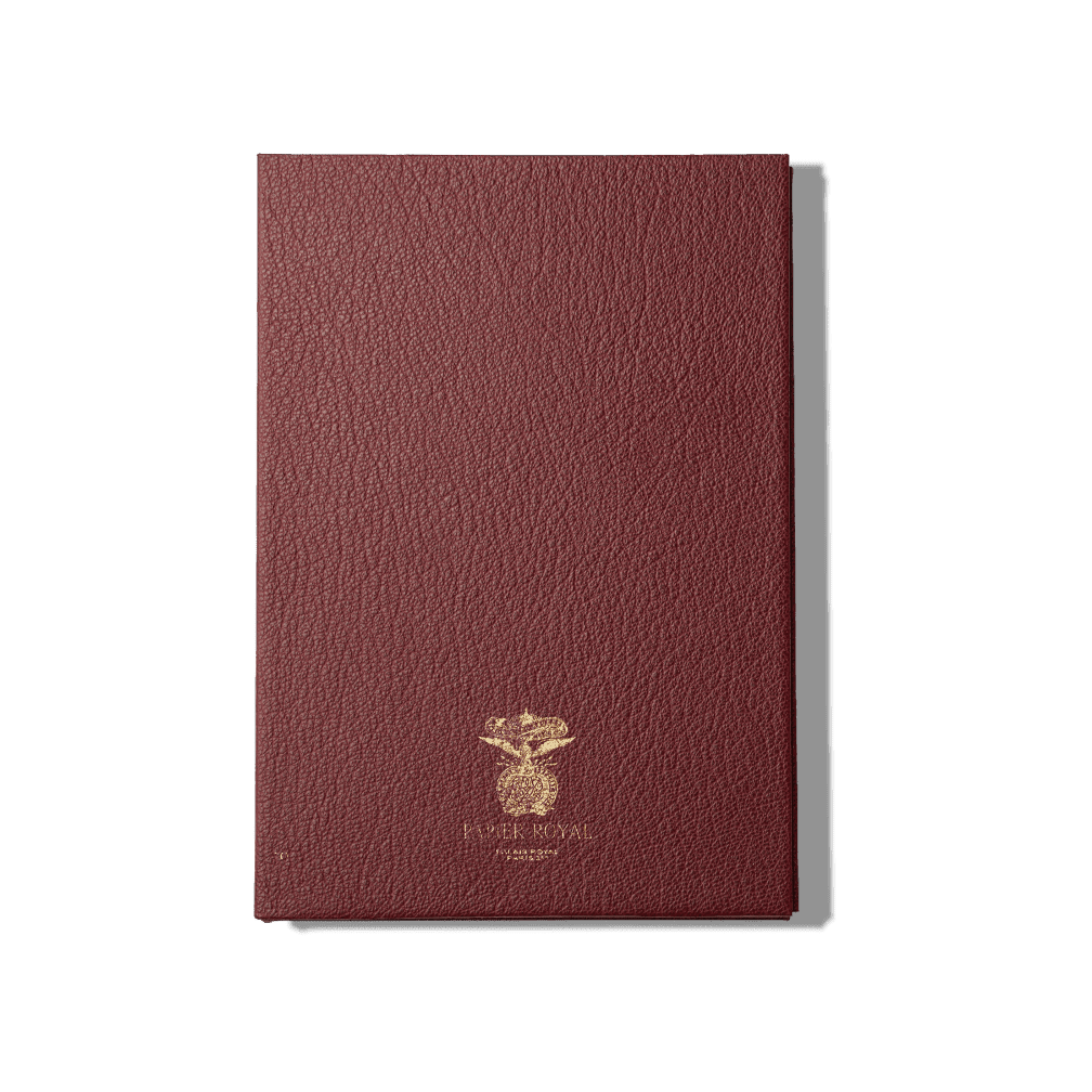 Papier Royal - Royal Notebook A5 Dark Red Leather - Papier Royal