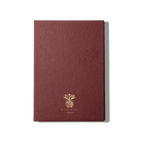 Papier Royal - Royal Notebook A5 Dark Red Leather - Papier Royal