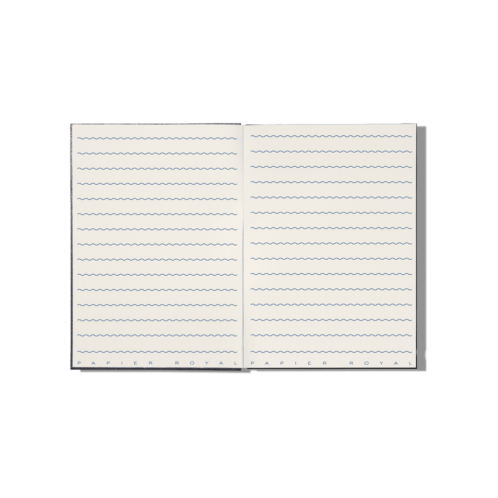 Papier Royal - Royal Notebook A6 Dark Blue Leather - Papier Royal