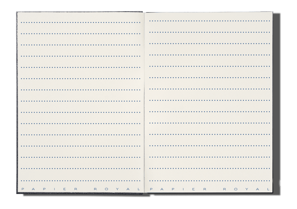 Papier Royal - Royal Notebook A6 Dark Blue Leather - Papier Royal