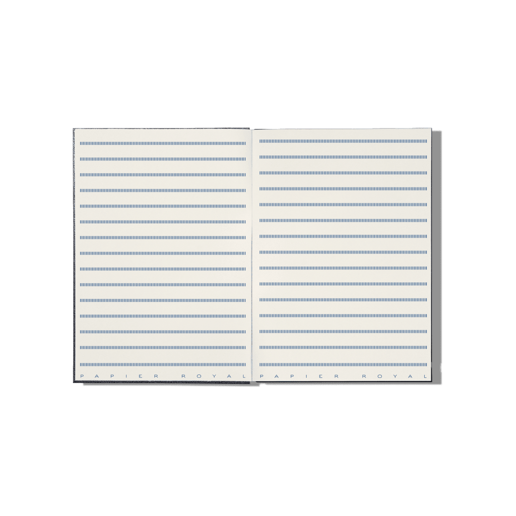 Papier Royal - Royal Notebook A6 Dark Blue Leather - Papier Royal