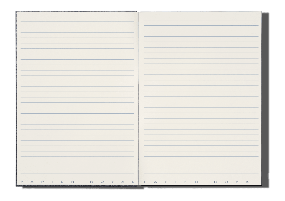 Papier Royal - Royal Notebook A6 Dark Blue Leather - Papier Royal