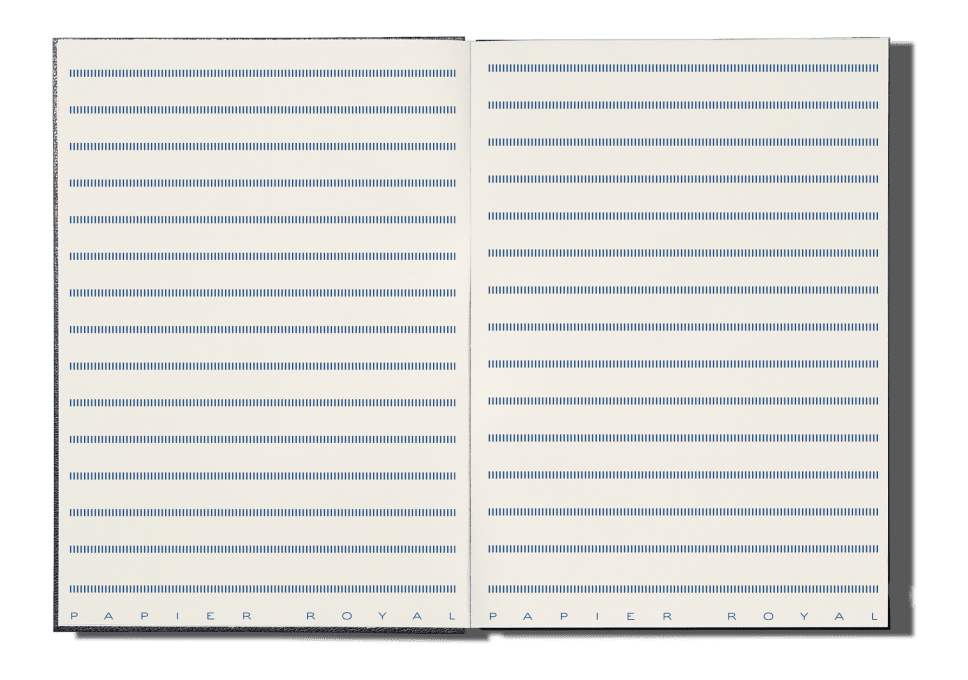 Papier Royal - Royal Notebook A6 Dark Blue Leather - Papier Royal