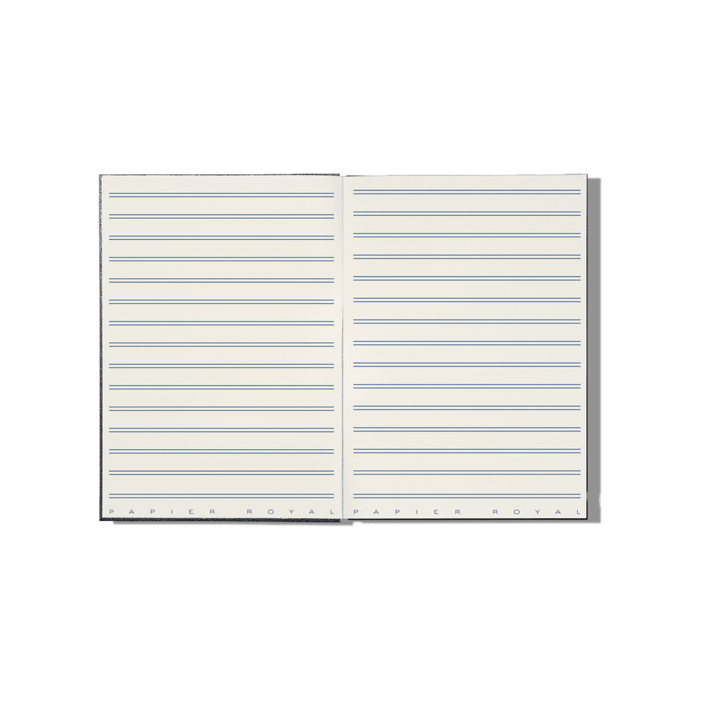 Papier Royal - Royal Notebook A6 Dark Blue Leather - Papier Royal