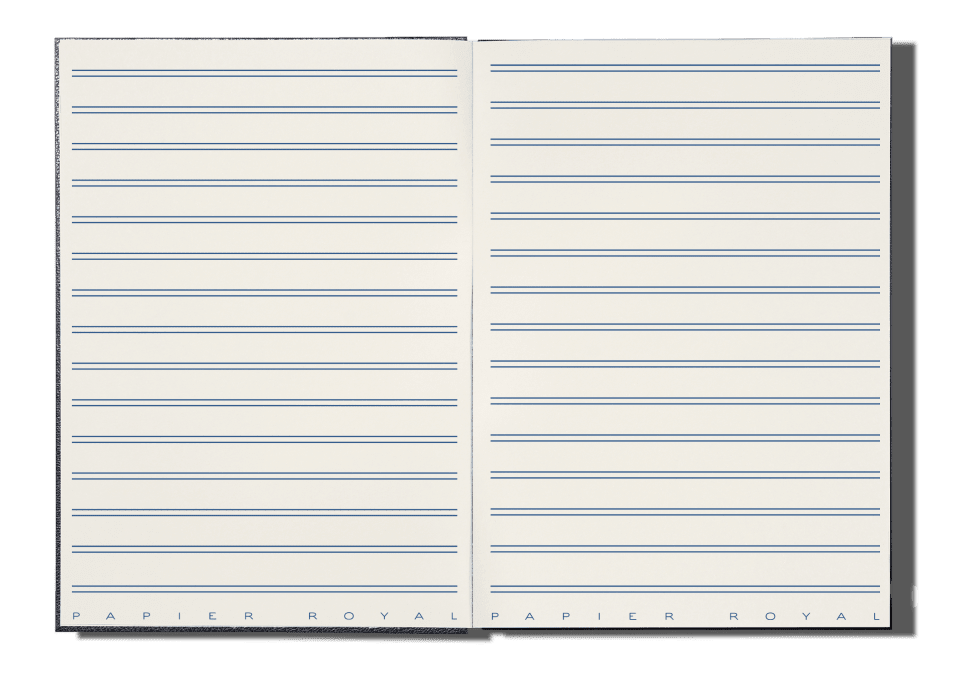 Papier Royal - Royal Notebook A6 Dark Blue Leather - Papier Royal