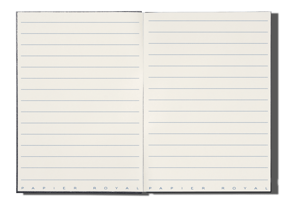 Papier Royal - Royal Notebook A6 Dark Blue Leather - Papier Royal