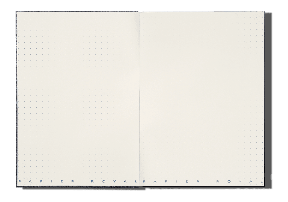 Papier Royal - Royal Notebook A6 Dark Blue Leather - Papier Royal