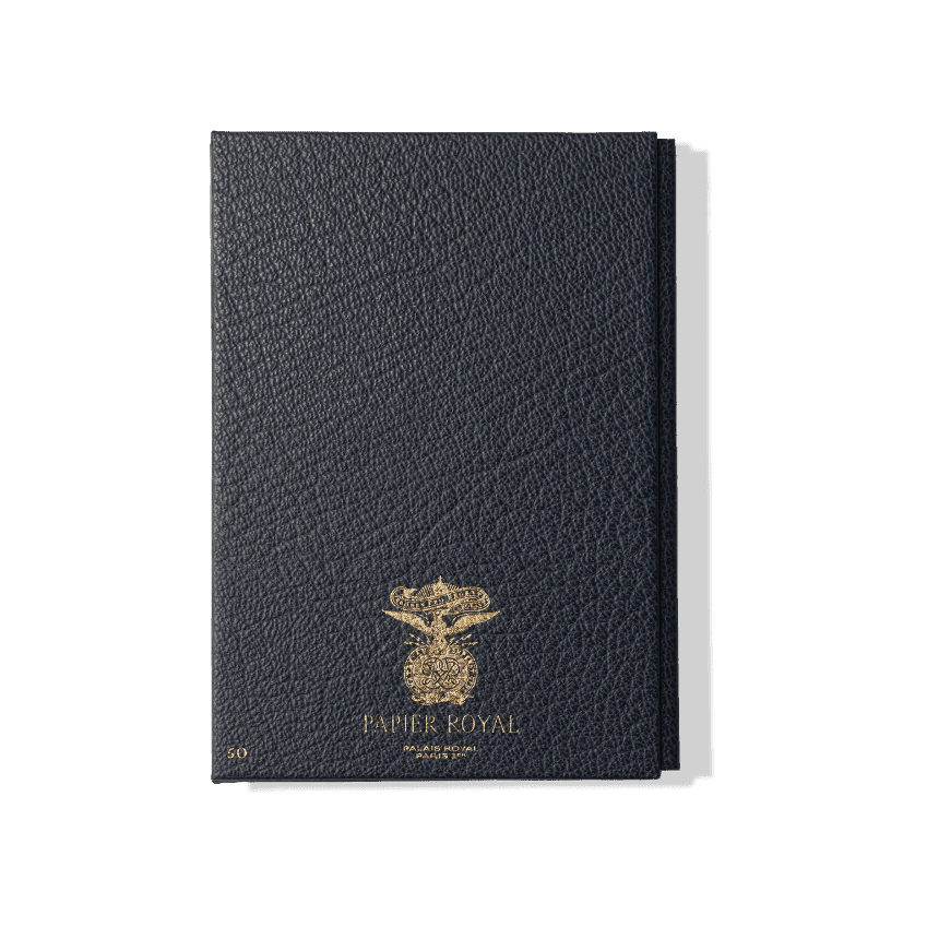 Papier Royal - Royal Notebook A6 Dark Blue Leather - Papier Royal