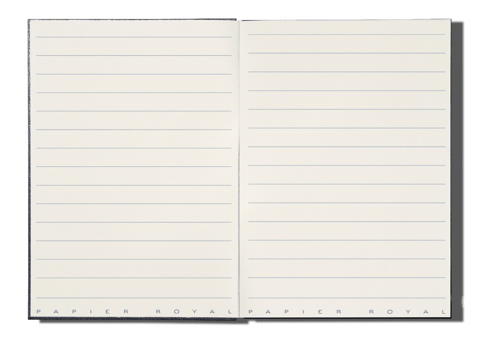 Papier Royal - Royal Notebook A6 Dark Blue Leather - Papier Royal
